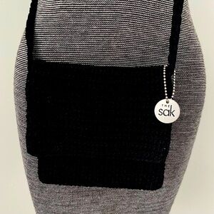 The Sak Black Crochet Crossbody Bag